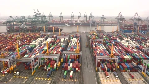 Antwerpen Habror Stock Footage 165595331