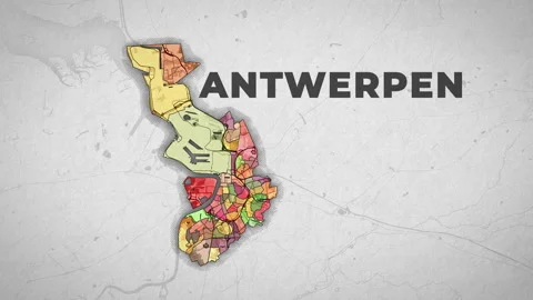 Antwerpen (map) Stock Footage 259638236