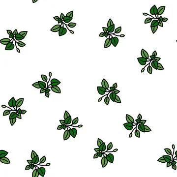 Anubia nana vector seamless pattern 스톡 일러스트