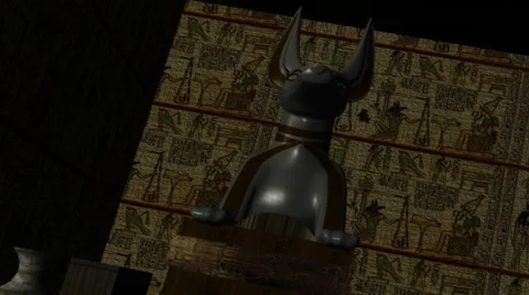 Anubis in Ancient Egypt Stock-Footage 49991135