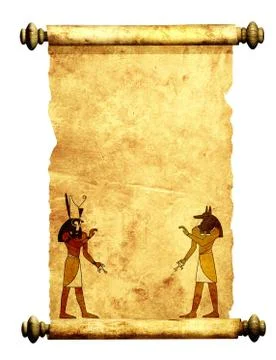 Anubis and Horus Stock Illustration