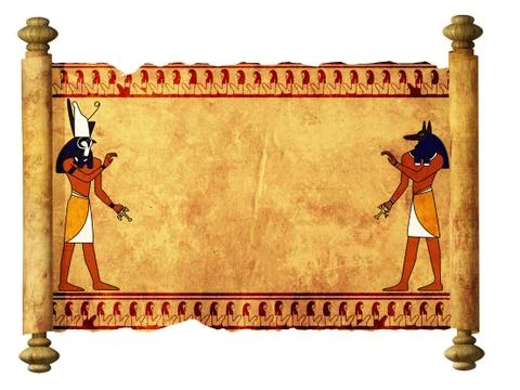 Anubis and Horus Stock Illustration