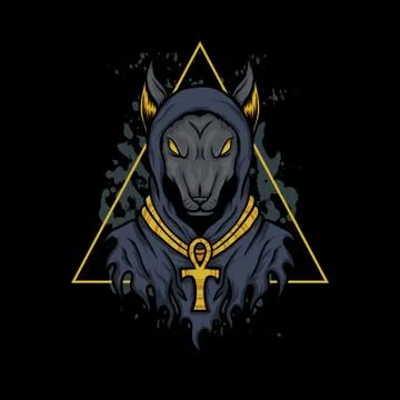 Anubis Dog vector illustration Ilustración de archivo