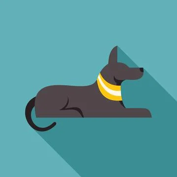 Anubis god of death lying down ancient egypt deity 스톡 일러스트
