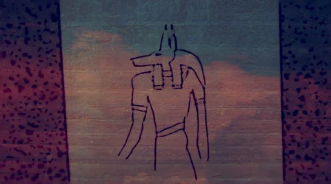 Anubis set Stock Footage 32346956