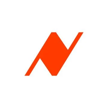 Anv, n, av initial geometric company logo Stock Illustration