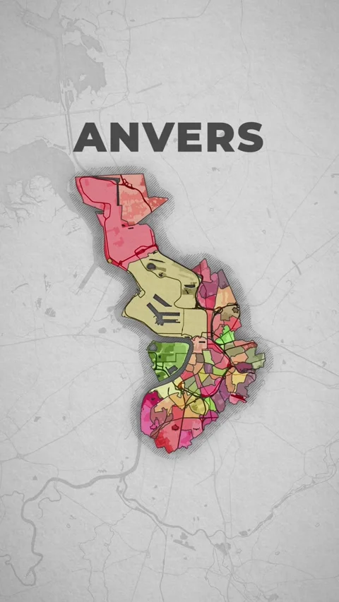 Anvers (map) Stock Footage 259638197