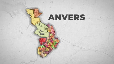 Anvers (map) Stock Footage 259638279