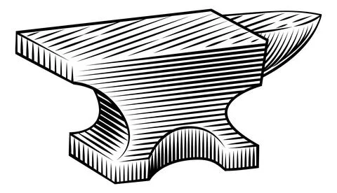 Anvil Blacksmith Workshop Tool Illustration Иллюстрация