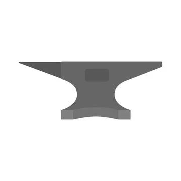 Anvil Flat Illustration. Clean Icon Design Element on Isolated White Backgrou 스톡 일러스트