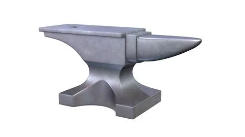 Anvil isolated on white background. 3d render illustration 스톡 일러스트