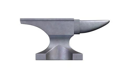 Anvil isolated on white background. 3d render illustration Stock Illustration