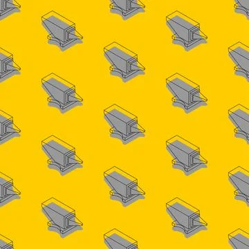 Anvil pattern seamless. Blacksmith tool background. Vector texture 스톡 일러스트