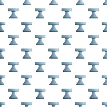 Anvil shapes forming a seamless blacksmith tool pattern Stock Illustration