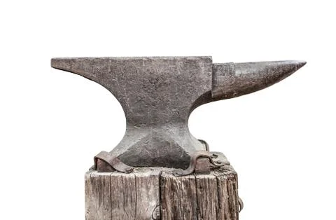 Anvil on white Stock Photos