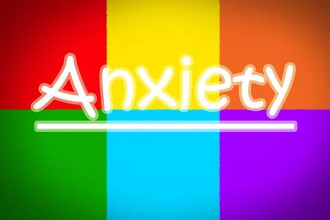 Anxiety concept Stock Illustration