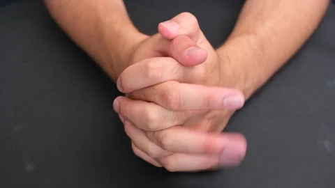 Anxiety finger Stock Footage 293321942