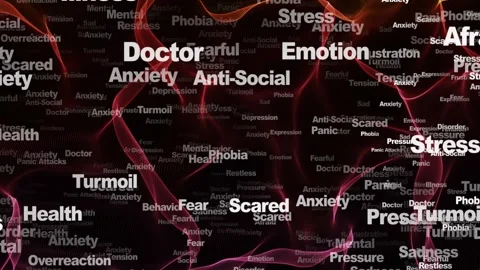 ANXIETY Keywords Animation, Background, Loop 库存影片 315683056