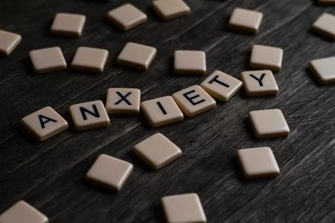 Anxiety Text Stock Photos