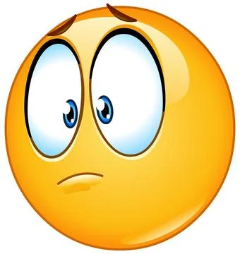 Anxious Emoticon Illustrazione stock