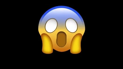 Anxious Face Emoji Stock Footage 329406239