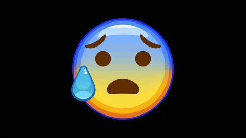 Anxious Face with Sweat After Effects stock