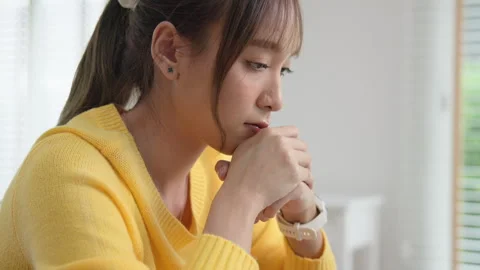 Anxious generation z in mental illness effect at work. Psychology problems. Video stock 279152106