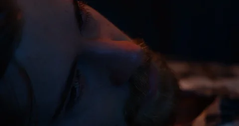 Anxious man in dark environment Video stock 111386261