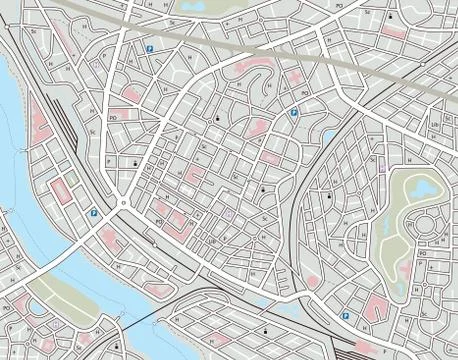 Any city map Stock Illustration