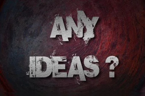 Any ideas concept Stock Illustration