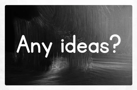 Any ideas concept Stock Photos