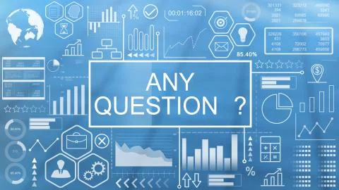 Any Question, Animated Typography Stock Illustration