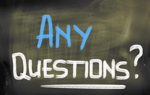 Any questions concept Illustrazione stock
