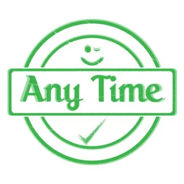 Any Time Stamp Stock Illustration