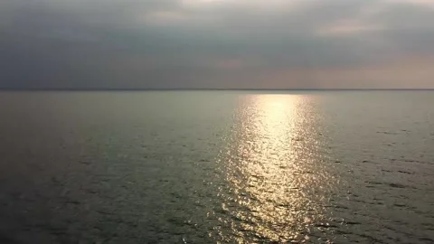 Anyer beach sunset dji mavic air Stock Footage 167923450
