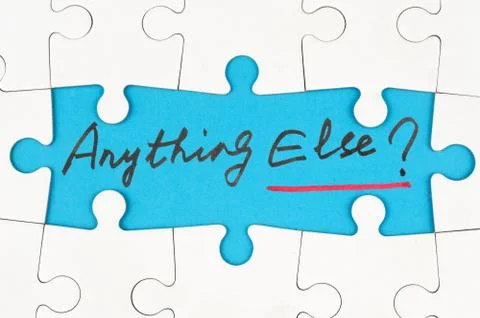 Anything else? Stock Photos