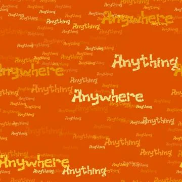 Anywhere anything pattern Stock Illustration