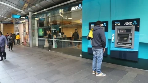 ANZ branch ATMs Stock Footage 201399317