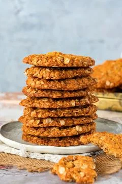Anzac biscuits Stock Photos