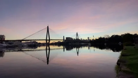 Anzac Bridge Stock Footage 182371454