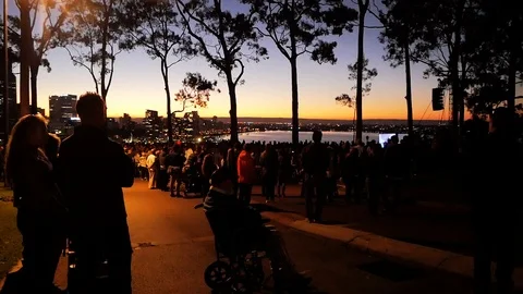 Anzac Day Kings Park Perth Australia 2019 Stock Footage 106916131