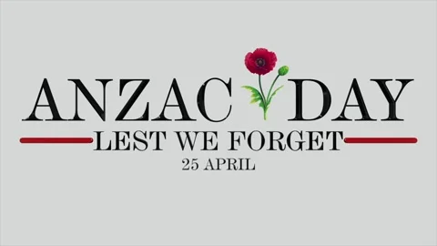 Anzac day remembrance animation Stock Footage 327044324