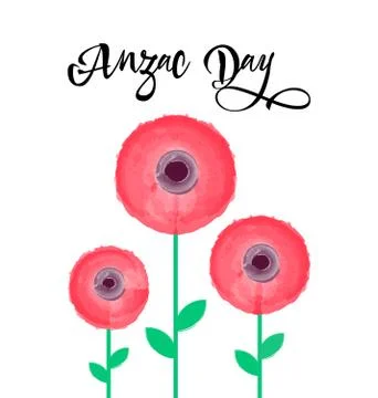 Anzac Day vector card, 25th of April. Stock Illustration