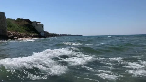 Anzio beach ( Rome ) Italy Stock Footage 201296074