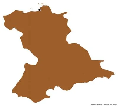 Anzoategui, state of Venezuela, on white. Pattern 스톡 일러스트