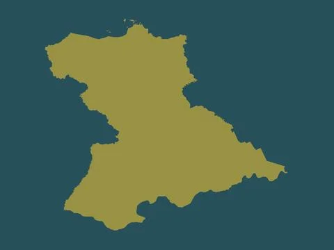 Anzoategui, Venezuela. Solid color shape Stock Illustration