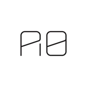 Ao initial letter vector logo icon Stock Illustration