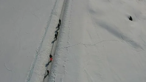 Aoste Valley skilift 動画素材 166570383