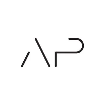 Ap initial letter vector logo icon Stock Illustration