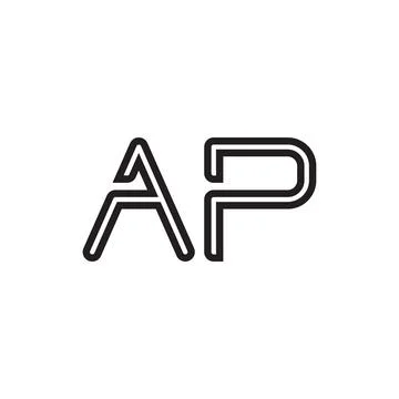 Ap initial letter vector logo icon Stock Illustration